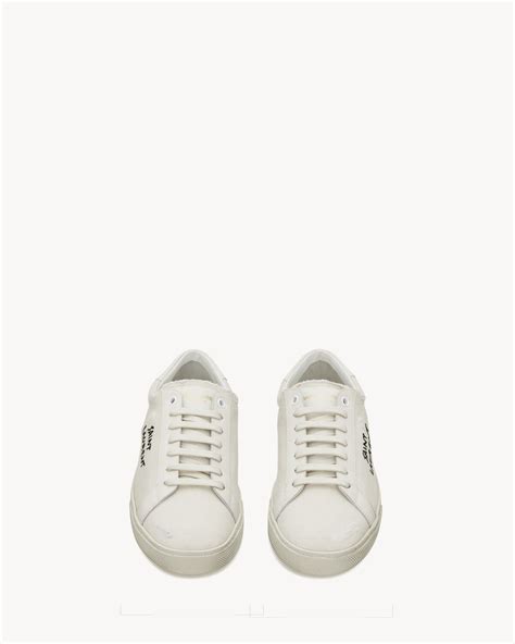 ysl canvis shoe rep|Court classic sl/06 embroidered sneakers in canvas and leather.